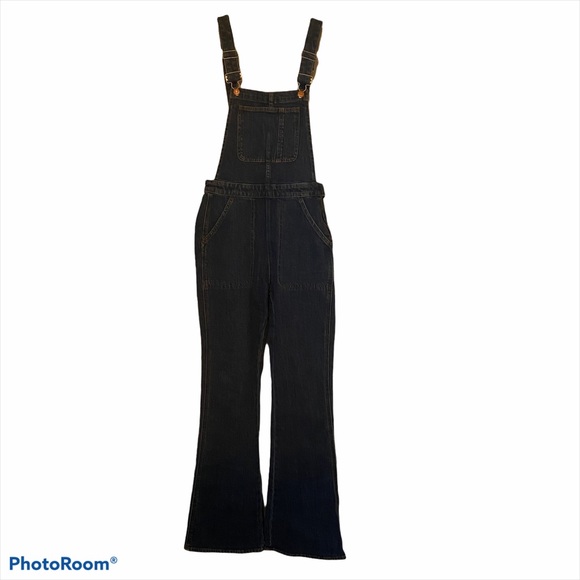Rare! Madewell Jean Flare overalls NWOT Sz Small - Picture 2 of 10